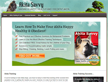 Tablet Screenshot of akitasavvy.com